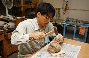 クリーニングの様子